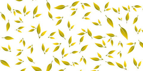 leaf vector seamless pattern for season fabric, decoration, wallpaper and wrapping paper © Ali
