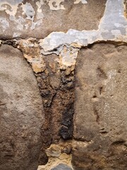 minimalistic background / wall paper design - close up texture of a stone wall - photography