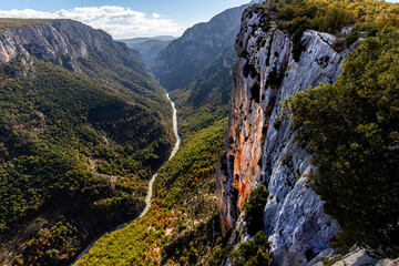 Great canyon of the Verdon, Provence, France