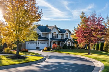 American Dream Home on Suburban Street