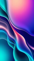 Luxurious Colorful Abstract Mobile Background with Fluid Shapes and Vibrant Gradients.