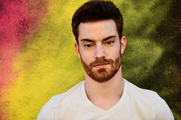 handsome man with red hair and beard