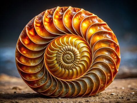 Ancient Fossil Cephalopod Mollusk: Ammonite, Belemnite, Nautiloid,  Extinct Marine Life, Paleontology, Prehistoric Ocean, Fossil Photography