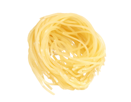 Italian pasta tagliatelle isolated