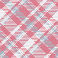 Improvement check texture tartan, image fabric background textile. Slim pattern plaid vector seamless in red and sterling silver colors.