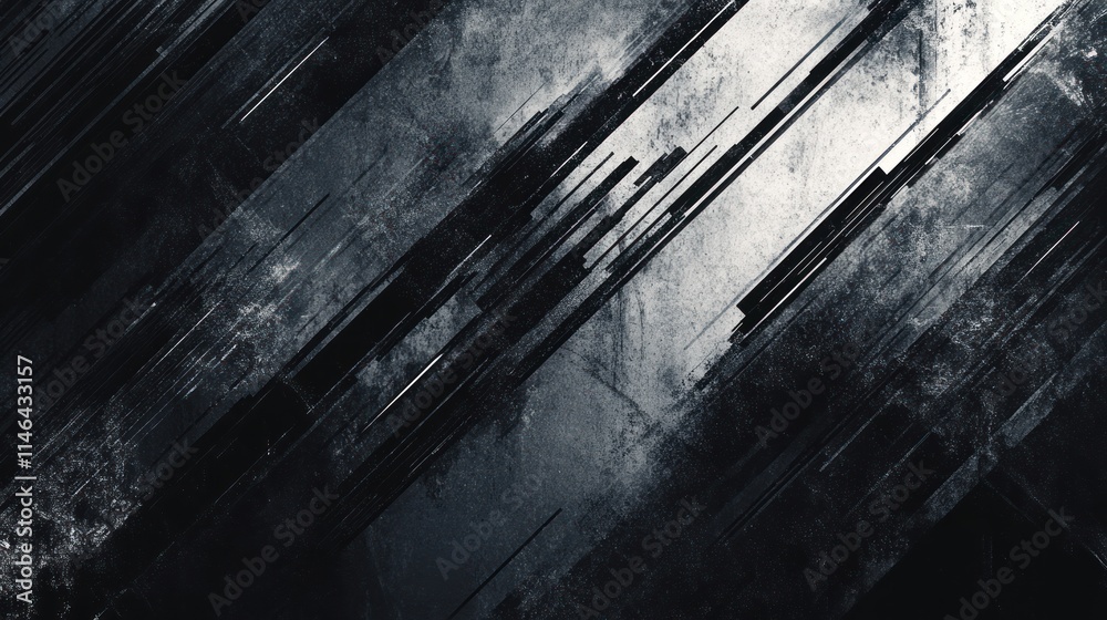 Aufkleber Abstract dark texture with diagonal lines and a grunge effect, suitable for backgrounds.