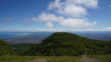 北海道札幌市手稲区にある手稲山からの風景