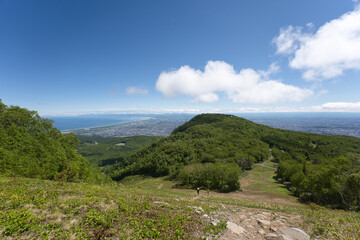 北海道札幌市手稲区にある手稲山からの風景