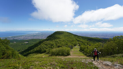 北海道札幌市手稲区にある手稲山からの風景