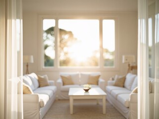 Fototapeta premium Living room in the morning