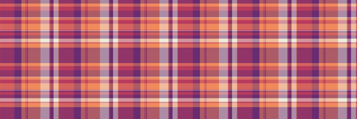 60s check texture pattern, relief seamless fabric background. Composition textile plaid vector tartan in red and orange colors.