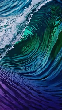 colorful abstract wave background with peru, firebrick and light sea green colors, 4k High-Quality Wallpaper Background Animation Video