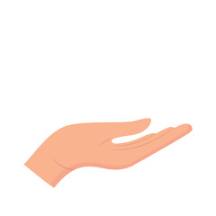 Hand Gesture Illustration Isolated on White Background