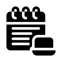 digital note glyph icon