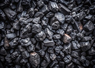 Black Coal Texture Background, Top View, Dark Energy, Fuel, Power Plant, Coal Pile,  Industrial Photography, Energy Resource, Mining Industry, Black Coal Image