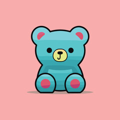 Elegant Silhouette Of A Bear Vector Illustration