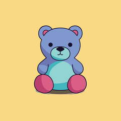 Elegant Silhouette Of A Bear Vector Illustration