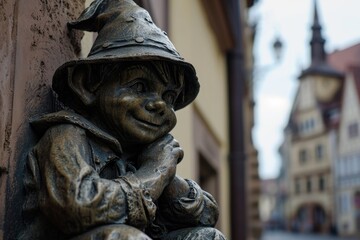 Erfurt's Iconic Mascot: The Little Sandman Sculpture - A Historical Attraction in Thuringia, Germany