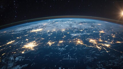 Obraz premium Earth and sun backgrounds 