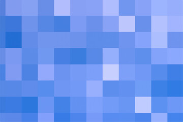 Gradient blue background. Geometric texture of light-dark blue squares. The substrate for branding, calendar, postcard, screensaver, poster, cover. A place for your design or text. Vector illustration