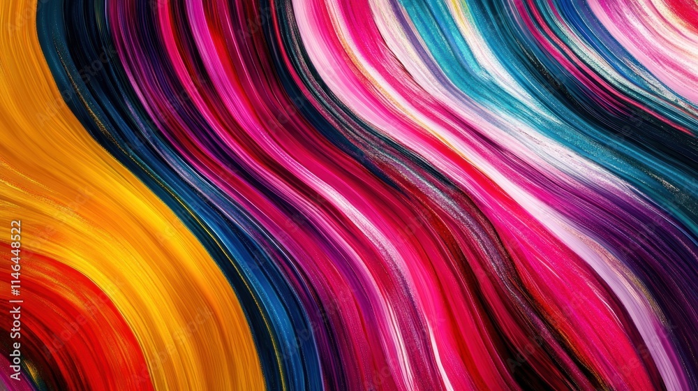 Aufkleber Abstract swirling patterns in vibrant colors creating a dynamic visual effect.