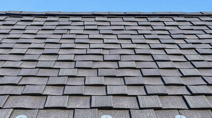 Gray Asphalt Shingle Roof with Vents