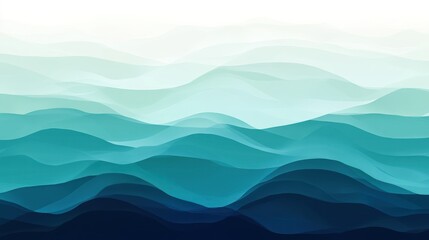 Abstract waves in shades of blue and teal, creating a soothing, fluid visual effect.