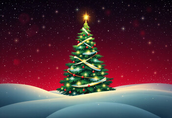 Obraz premium Beautiful Image of Merry Christmas Day