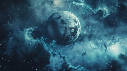 Earth from galaxy beautiful background 