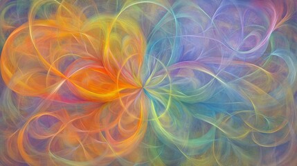 Abstract Colorful Swirls A Symphony of Hues and Light