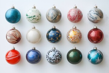 Colorful Christmas Ornaments