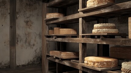 bakery shelves, fresh bread, pastries, desserts, rustic, baked goods, warm, display