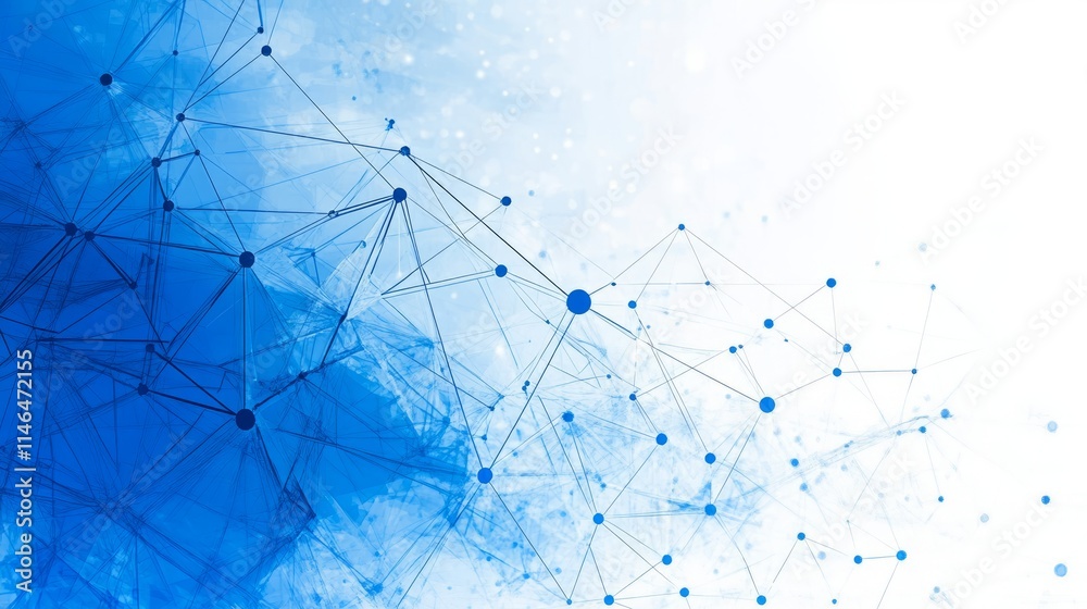 Poster abstract network connection digital data visualization