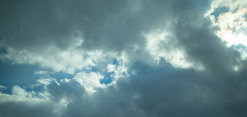 Beautiful scene of mysterious clouds.