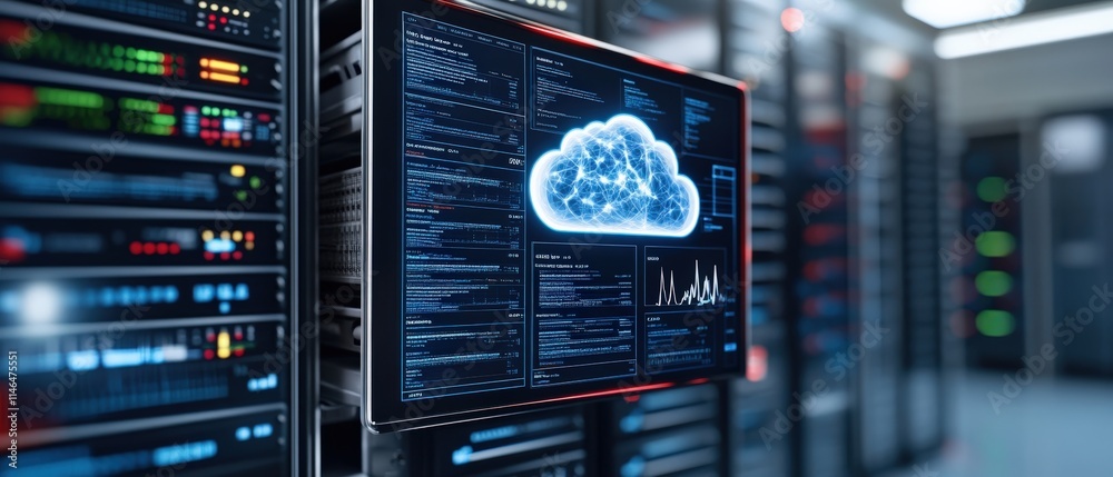 Poster A secure cloud storage system interface displaying health records and data-sharing settings