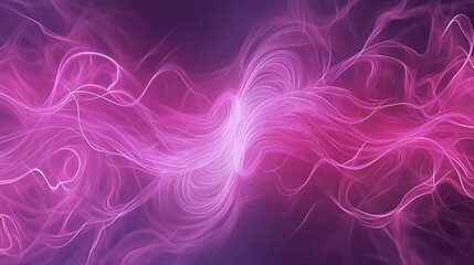 Abstract Purple and Pink Energy Wave Swirls