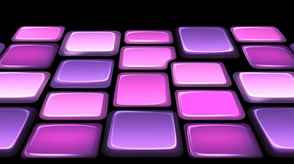 Obraz premium Abstract Purple and Pink Illuminated Tiles Pattern Design