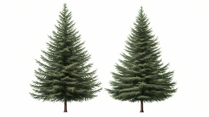 Obraz premium The white, concolor, or colorado fir is also known as the colorado fir. pine-tree big tall tree isolated flat png on a transparent background perfectly cutout. Ecliptical. Illustration