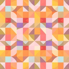 Obraz premium Geometric Pastel Dreamscape 