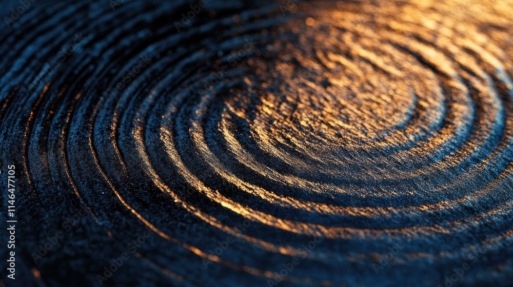 Fototapete close-up of rippling water reflecting light, creating a serene and abstract visual effect.