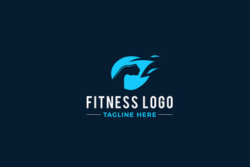 Fitness and gym logo vector. Personal fitness trainer logo.