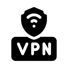 VPN glyph icon