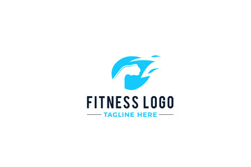 Fitness and gym logo vector. Personal fitness trainer logo.