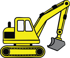 Excavater design and illustrator eps