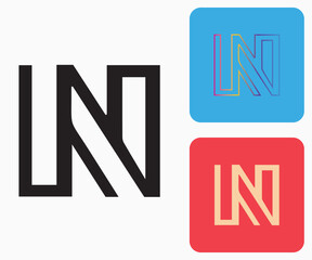 N Logo, N Monogram,  Letter N Logo, Creative Icon, Modern, Vector