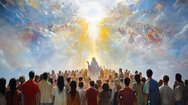 Jesus Christ and Twelve Apostles in Domus Galilaeae Sermon on the Mount