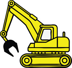 Excavater design and illustrator eps