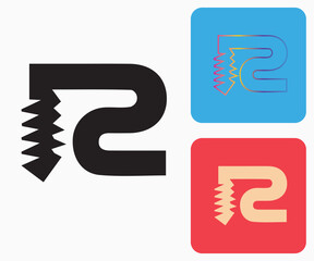 R Logo, R Monogram,  Letter R Logo, Creative Icon, Modern, Vector
