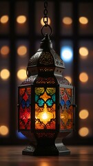 Fototapeta premium christmas lantern in the garden