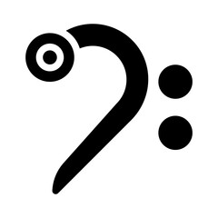 Clef glyph icon